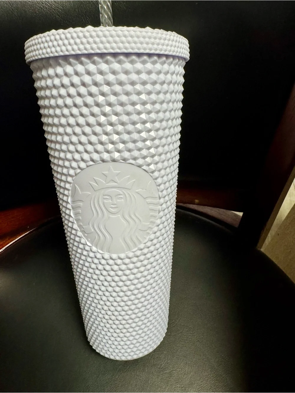 Starbucks White Studded Tumbler Travel Cup